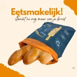 Herbruikbare Broodzak - Brooddoos - Broodbak - Voor Zelfgebakken Brood - Dubbele Voering - 14 Herbruikbare Broodzak - Brooddoos - Broodbak - Voor Zelfgebakken Brood - Dubbele Voering - -Mepal shop 1200x1200 2357