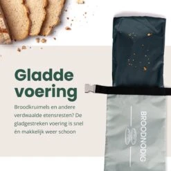 BROODNODIG® - Herbruikbare Boterhamzak - Van 100% Gerecyclede PET-flessen - Ideaal Als Diepvrieszakjes - Lunchzak - Herbruikbaar Boterhamzakje - Foodwrap - Lunchbox - 30x20cm - Pastel Groen -Mepal shop 1200x1200 2369