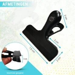 Bangosa® Vershoudclips - Afsluitclips - Vershoud Knijpers -Zaksluiter - Vershoudklemmen - RVS - 10 Stuks -Mepal shop 1200x1200 2391