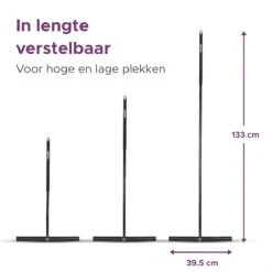 MAYMS® Vloerwisser Badkamer - Vloertrekker - Vloertrekker Met Steel - Floor Wiper - Aftrekker - RVS - Zwart - Design - Wisser - Vloerwisser Douche -Mepal shop 1200x1200 27