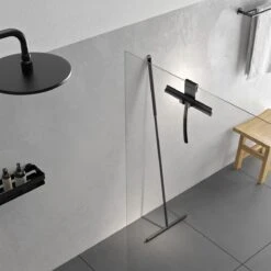 MAYMS® Vloerwisser Badkamer - Vloertrekker - Vloertrekker Met Steel - Floor Wiper - Aftrekker - RVS - Zwart - Design - Wisser - Vloerwisser Douche -Mepal shop 1200x1200 33
