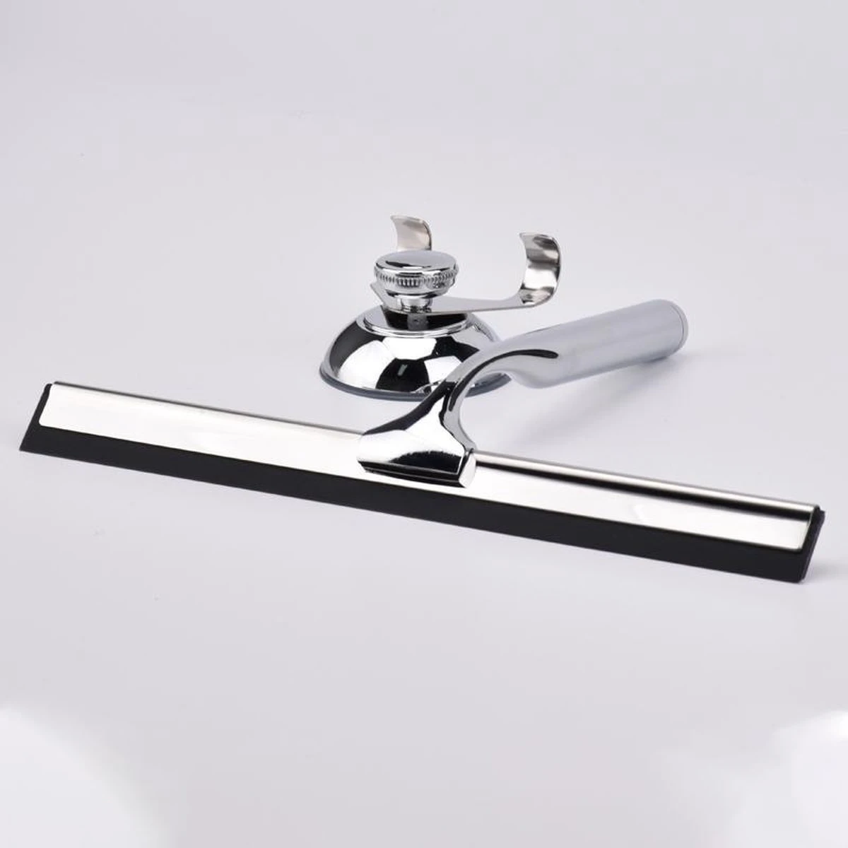 Douchewisser Inclusief Ophanghaak Met Zuignap - Douchewisser Badkamer - Raamtrekker - Douche Trekker - Raamwisser Douche - Douchetrekker - Douche Wisser - Ramen Schoonmaken - Chrome 5 Douchewisser Inclusief Ophanghaak Met Zuignap - Douchewisser Badkamer - Raamtrekker - Douche Trekker - Raamwisser Douche - Douchetrekker - Douche Wisser - Ramen Schoonmaken - Chrome - Afbeelding 3