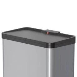 Hailo Öko Trio Plus Prullenbak - 3 X 9L - Zilver -Mepal shop 1200x1200 522