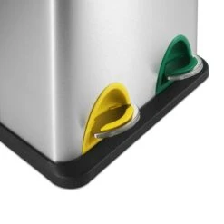 Jago - Vuilnisemmer 16 Liter Met 2 Vakken Van 8 Liter Met Binnenemmers - Prullenbak Voor Afvalscheiding - Pedaalemmer - Prullenbak - RVS 20 Jago - Vuilnisemmer 16 Liter Met 2 Vakken Van 8 Liter Met Binnenemmers - Prullenbak Voor Afvalscheiding - Pedaalemmer - Prullenbak - RVS -Mepal shop 1200x1200 542