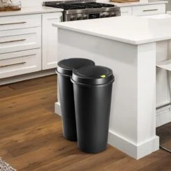 EezyLife Prullenbak - 2 X 25 Liter - Zwart -Mepal shop 1200x1200 557