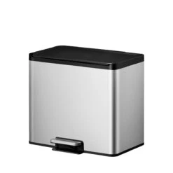 EKO Essential Recycling Prullenbak - 3x 9 L - Mat RVS -Mepal shop 1200x1200 587