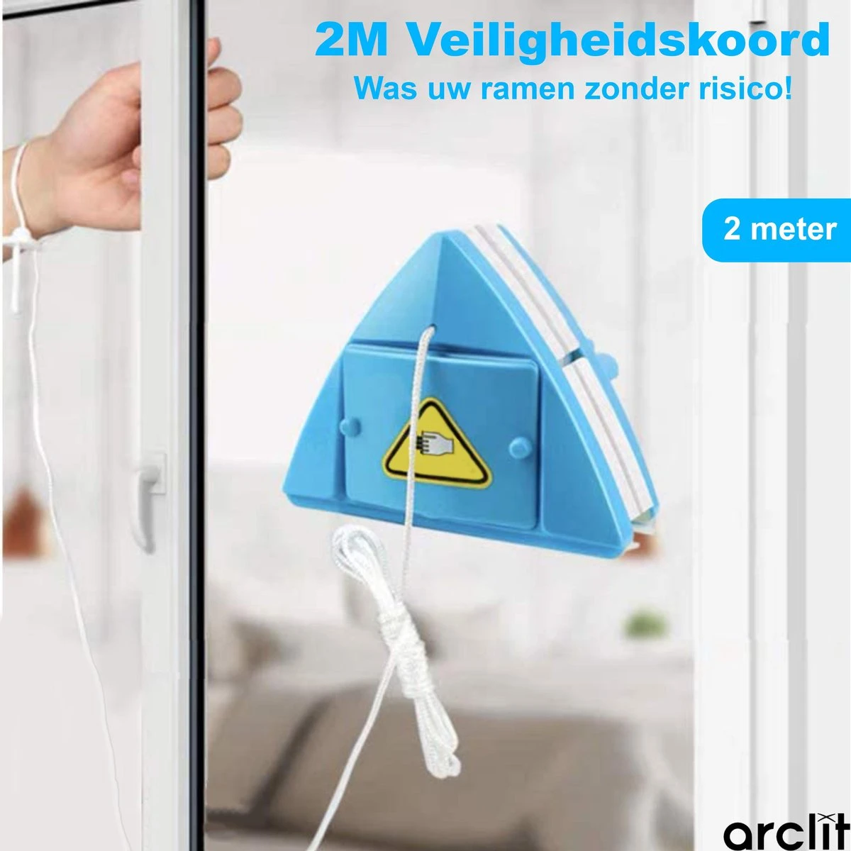 Arclit® | Magnetische Ramenwasser | Verstelbare Ruitenreiniger 4 Arclit® | Magnetische Ramenwasser | Verstelbare Ruitenreiniger - Afbeelding 2