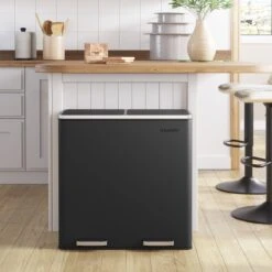 O'DADDY® Prullenbak Afvalscheiding - Vuilnisbak 60L (2x 30L) - Pedaalemmer - 59 X 65 X 32 Cm - Zwart 16 O'DADDY® Prullenbak Afvalscheiding - Vuilnisbak 60L (2x 30L) - Pedaalemmer - 59 X 65 X 32 Cm - Zwart -Mepal shop 1200x1200 603