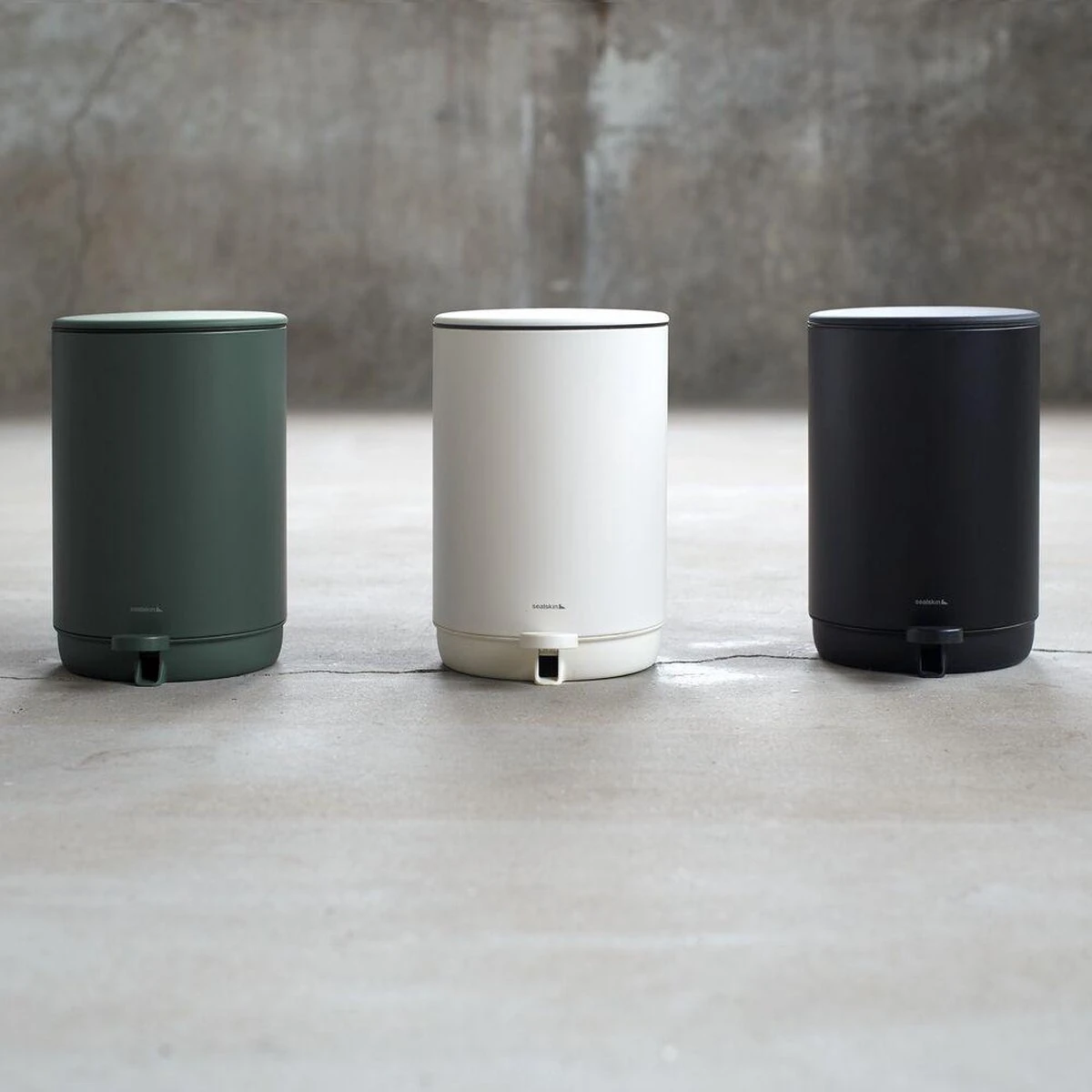 Sealskin Mind - Pedaalemmer - 5 Liter Vrijstaand - Donkergroen 6 Sealskin Mind - Pedaalemmer - 5 Liter Vrijstaand - Donkergroen - Afbeelding 4