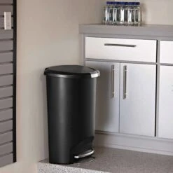 Simplehuman Semi-Round Prullenbak - 50 L - Kunststof - Zwart 9 Simplehuman Semi-Round Prullenbak - 50 L - Kunststof - Zwart -Mepal shop 1200x1200 683