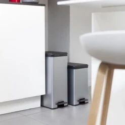 Curver Decobin Slim Prullenbak- 40L - Metallic -Mepal shop 1200x1200 684