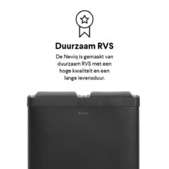 Homra NEVIQ Afvalscheiding Prullenbak Met 2 Vakken - 2 X 30 L Inhoud - Duo Pedaalemmer In Mat Zwart - 2-vaks Afvalemmer 60 Liter - Hoogwaardig RVS - Pedaal Vuilbak - Hygiënisch Afval Scheiden - Zwarte Duo Prullenbak - Dubbele Vuilnisbak 33 Homra NEVIQ Afvalscheiding Prullenbak Met 2 Vakken - 2 X 30 L Inhoud - Duo Pedaalemmer In Mat Zwart - 2-vaks Afvalemmer 60 Liter - Hoogwaardig RVS - Pedaal Vuilbak - Hygiënisch Afval Scheiden - Zwarte Duo Prullenbak - Dubbele Vuilnisbak -Mepal shop 1200x1200 715