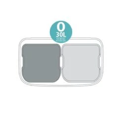Brabantia Bo Prullenbak - 2 X 30 L - Matt Steel Fingerprint Proof 16 Brabantia Bo Prullenbak - 2 X 30 L - Matt Steel Fingerprint Proof -Mepal shop 1200x1200 745