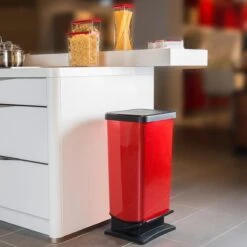 Rotho - Pedaalemmer 40L PASO Rood -Mepal shop 1200x1200 763