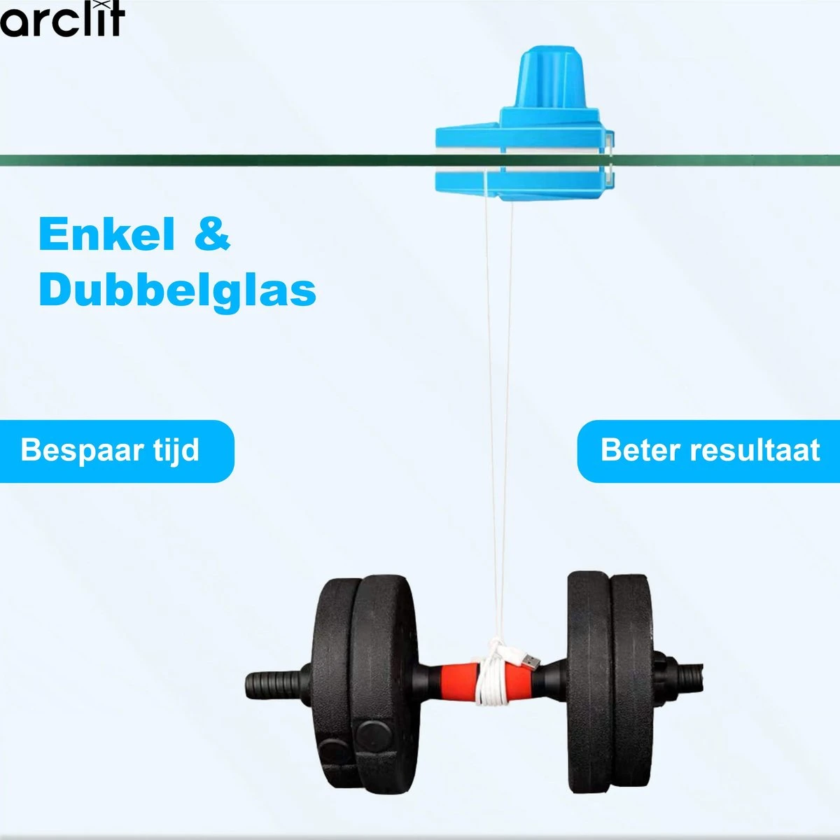 Arclit® | Magnetische Ramenwasser | Verstelbare Ruitenreiniger 6 Arclit® | Magnetische Ramenwasser | Verstelbare Ruitenreiniger - Afbeelding 4