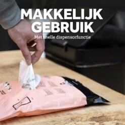 BagFitter Roze C 40L Tot 50L Vuilniszak Met Trekband Van 100% Gerecycled Plastic - 77cm X 57cm - 30 Stuks - 40-50 Liter - Vuilniszakken - Afvalzakken - Prullenbakzakken Geschikt Voor O.a. Homra Fonix En StangVollby Nausta -Mepal shop 1200x1200 836