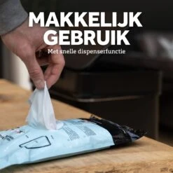 BagFitter Blauw B 15L Vuilniszak Met Trekband Van 100% Gerecycled Plastic - 59,5cm X 40cm - 30 Stuks - 15 Liter - Vuilniszakken - Afvalzakken - Prullenbakzakken Geschikt Voor O.a. Homra Kick Me 3x15L -Mepal shop 1200x1200 841