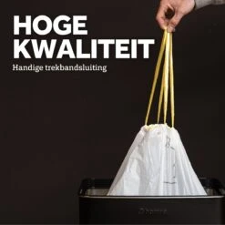 Bagfitter Geel A 30L Vuilniszak Met Trekband Van 100% Gerecycled Plastic - 77cm X 52cm - 30 Stuks - 30 Liter - Vuilniszakken - Afvalzakken - Prullenbakzakken Geschikt Voor O.a. Homra Fexby, Quickx En Neviq -Mepal shop 1200x1200 852