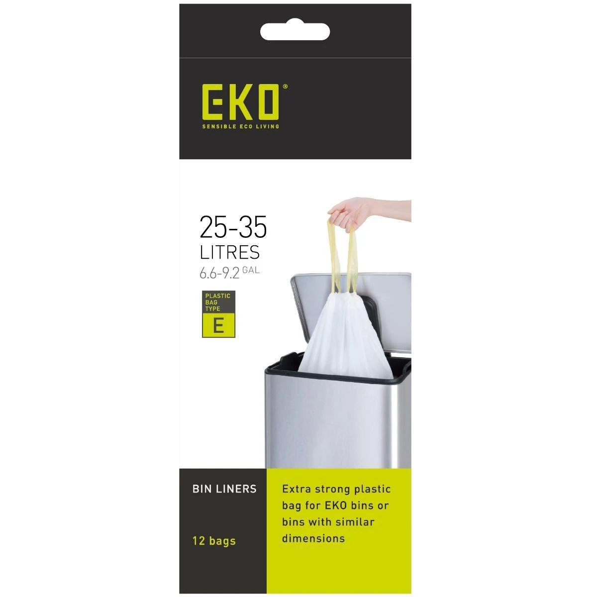 EKO Afvalzakken Type E 25-35 Liter - Rol 12 Zakken 3 EKO Afvalzakken Type E 25-35 Liter - Rol 12 Zakken
