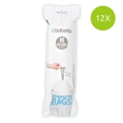 Brabantia PerfectFit Vuilniszakken - 50/60 L - Code H - 12 Rollen X 10 Stuks -Mepal shop 1200x1200 870