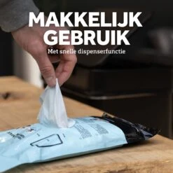 BagFitter Blauw A 12L Tot 15L Vuilniszak Met Trekband Van 100% Gerecycled Plastic - 54,5cm X 45cm - 30 Stuks - 12-15 Liter - Vuilniszakken - Afvalzakken - Prullenbakzakken Geschikt Voor O.a. Homra Stephs, Blinq En Nexo -Mepal shop 1200x1200 897