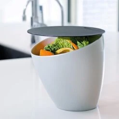 Mepal – Afvalbakje Calypso – Afvalbakje Voor Op Het Aanrecht - 2.2 Liter – Nordic Green – Grote Vulopening – Gemakkelijk Te Reinigen -Mepal shop 1200x1200 937