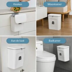 9L Prullenbak – Hangen Of Staan – Aanrecht Afvalbakje – GFT Afvalbak – Wit - Goed Sluitende Deksel - Geen Geur En Fruitvliegen - Afvalscheiding 13 9L Prullenbak – Hangen Of Staan – Aanrecht Afvalbakje – GFT Afvalbak – Wit - Goed Sluitende Deksel - Geen Geur En Fruitvliegen - Afvalscheiding -Mepal shop 1200x1200 961
