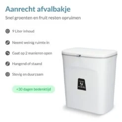 9L Prullenbak – Hangen Of Staan – Aanrecht Afvalbakje – GFT Afvalbak – Wit - Goed Sluitende Deksel - Geen Geur En Fruitvliegen - Afvalscheiding 19 9L Prullenbak – Hangen Of Staan – Aanrecht Afvalbakje – GFT Afvalbak – Wit - Goed Sluitende Deksel - Geen Geur En Fruitvliegen - Afvalscheiding -Mepal shop 1200x1200 967