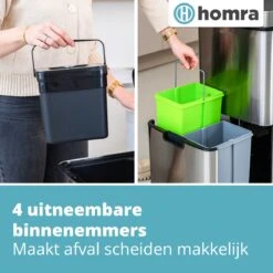 Nexo Prullenbak Afvalscheiding 3 Vakken - 72 Liter (2x12+48L) Met Infrarood Sensor Homra- Design Trio Afvalemmer RVS - Afvalscheidingsprullenbak - Keuken Afvalemmer - Recycle Afvalbak Zilver - Hygiënisch - Kantoor Vuilbak - Elektrisch - Vuilnisbakken 14 Nexo Prullenbak Afvalscheiding 3 Vakken - 72 Liter (2x12+48L) Met Infrarood Sensor Homra- Design Trio Afvalemmer RVS - Afvalscheidingsprullenbak - Keuken Afvalemmer - Recycle Afvalbak Zilver - Hygiënisch - Kantoor Vuilbak - Elektrisch - Vuilnisbakken -Mepal shop 1200x1200 980