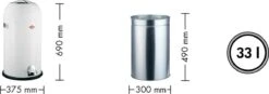 Wesco Kickmaster Pedaalemmer - 33 L - Zwart 13 Wesco Kickmaster Pedaalemmer - 33 L - Zwart -Mepal shop 1200x421 1