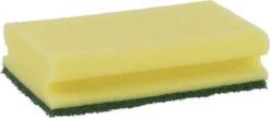 Merkloos 5x Extra Grote Schuursponzen / Sponzen Met Greep 16,5 X 8 X 4,7 Cm - Schoonmaak / Keukenartikelen