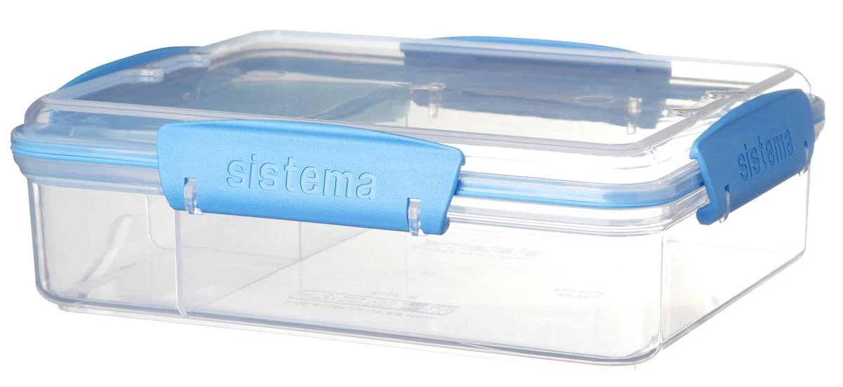 Sistema To Go Vershouddoos - Snackdoos Snack Attack Duo - Blauw - 975 Ml 4 Sistema To Go Vershouddoos - Snackdoos Snack Attack Duo - Blauw - 975 Ml - Afbeelding 2