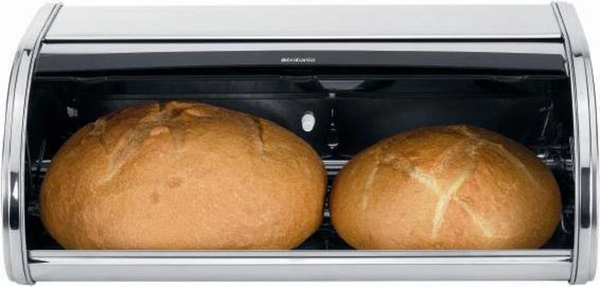 Brabantia Broodtrommel - Met Schuifdeksel - Matt Steel Fingerprint Proof 8 Brabantia Broodtrommel - Met Schuifdeksel - Matt Steel Fingerprint Proof - Afbeelding 6