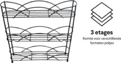 Zindoo - Kruidenrek - Standaard - 3-laags - Ophangbaar - 18 Kruiden Potjes - Anti-slip Pootjes - Spice Rack - Specerijenrek - Keukenorganizer - Keukenaccessoires -Mepal shop 1200x628 3