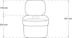 Curver Ready To Collect Prullenbak - GFT - 5L - Blauw/Lichtgrijs -Mepal shop 1200x643