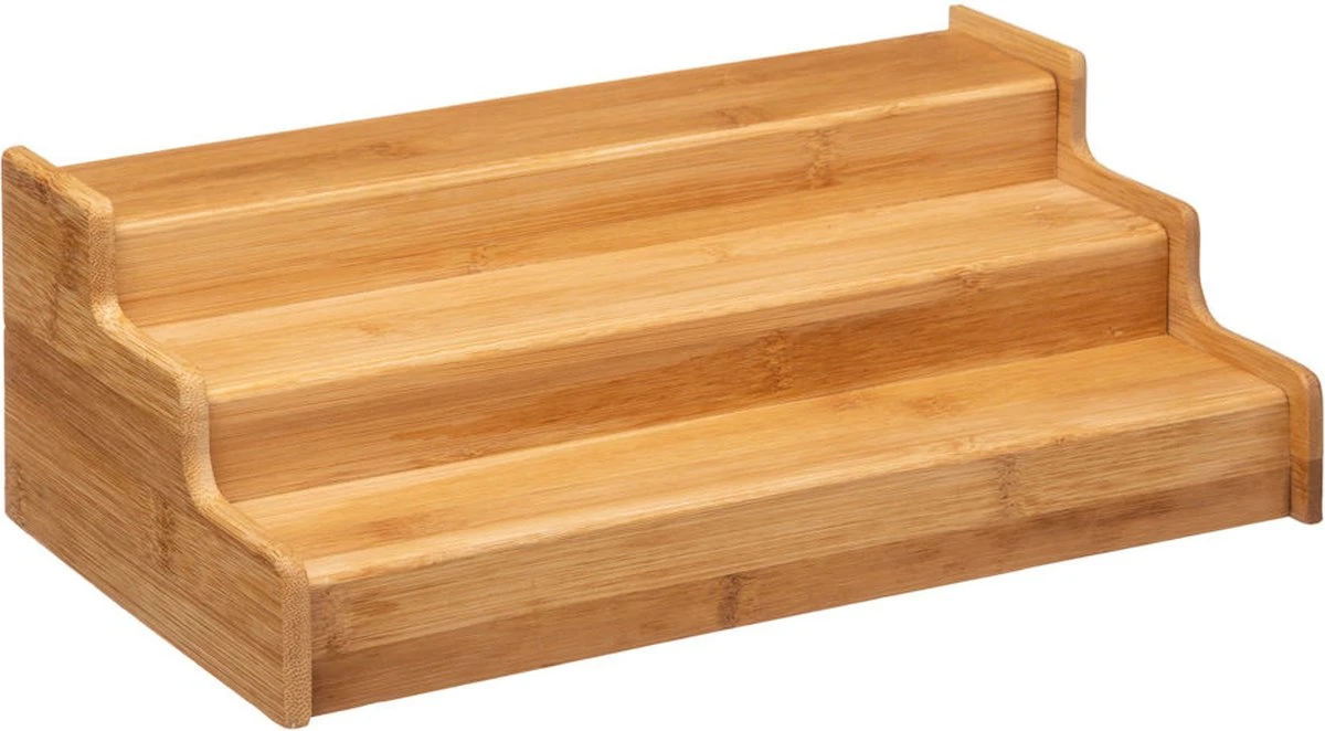 Merkloos Decopatent® Kruidenrekje Uitschuifbaar - Staand 3 Laags Kruidenrek Voor 36 Kruidenpotjes - Specerijen Rek - Bamboe Hout 6 Merkloos Decopatent® Kruidenrekje Uitschuifbaar - Staand 3 Laags Kruidenrek Voor 36 Kruidenpotjes - Specerijen Rek - Bamboe Hout - Afbeelding 4