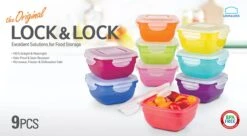 Lock&Lock Vershoudbakjes Set Met Deksel - Snackdoosjes - 9 Stuks - Lekvrij - Stapelbaar - Volwassenen En Kinderen - Multicolor Mix -Mepal shop 1200x663 1