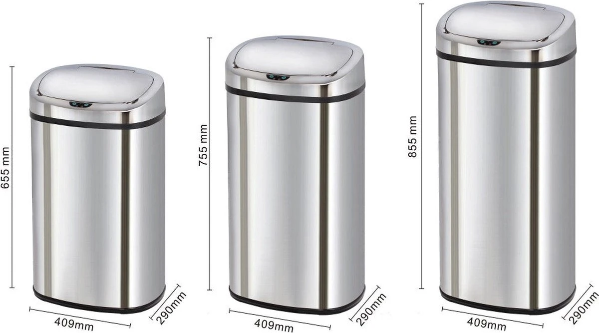 Kitchen Move Prullenbak - Met Sensor - 58 L 5 Kitchen Move Prullenbak - Met Sensor - 58 L - Afbeelding 3