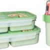 Lock&Lock Lunchset - Yoghurtbeker En Lunchboxen - Bento Box - Muesli Beker - Snackdoosjes - Lunchpot - Met Compartimenten - Volwassenen En Kinderen - To Go - Lekvrij - BPA Vrij - Groen -Mepal shop 1200x667 4
