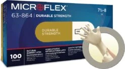 ANSELL MICROFLEX® 63-864 - Latex Wegwerp Handschoenen, Poedervrij, M, Wit, 100 Stuks 11 ANSELL MICROFLEX® 63-864 - Latex Wegwerp Handschoenen, Poedervrij, M, Wit, 100 Stuks -Mepal shop 1200x668 1
