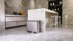 EKO EcoCasa Recycle Prullenbak - 30 + 15 L - Mat RVS -Mepal shop 1200x675 3