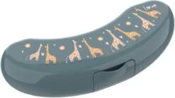 Lunch Buddies Fruitbox Banaan Giraffe Junior 23 Cm Donkergrijs