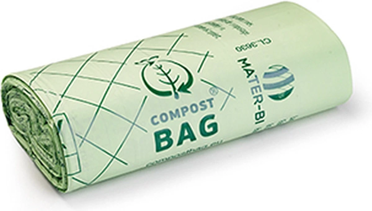 Composteerbare Afvalzakjes – 30L – Biologisch Afbreekbaar – Europees Gecertificeerd – Biobased Materiaal 3 Composteerbare Afvalzakjes – 30L – Biologisch Afbreekbaar – Europees Gecertificeerd – Biobased Materiaal