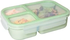 Lock&Lock Lunchbox - Bento Box - Salade Lunchbox - Met 3 Compartimenten - Met Dressing/Saus Bakje - Volwassenen En Kinderen - To Go - Lekvrij - BPA Vrij - 980 Ml - Groen 11 Lock&Lock Lunchbox - Bento Box - Salade Lunchbox - Met 3 Compartimenten - Met Dressing/Saus Bakje - Volwassenen En Kinderen - To Go - Lekvrij - BPA Vrij - 980 Ml - Groen -Mepal shop 1200x685 5