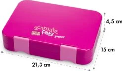 Schmatzfatz Junior Lunchbox 6 Vakken 21,3 X 15 X 4,5 Cm (BxHxD) 15 Schmatzfatz Junior Lunchbox 6 Vakken 21,3 X 15 X 4,5 Cm (BxHxD) -Mepal shop 1200x698 2