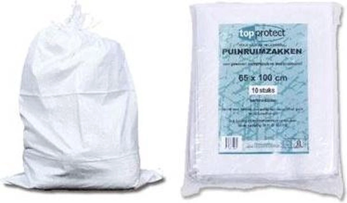 ERRO Storage Puinzakken - 10 Stuks - Met Koord - 65x100 - Geweven Polypropyleen 6 ERRO Storage Puinzakken - 10 Stuks - Met Koord - 65x100 - Geweven Polypropyleen - Afbeelding 4