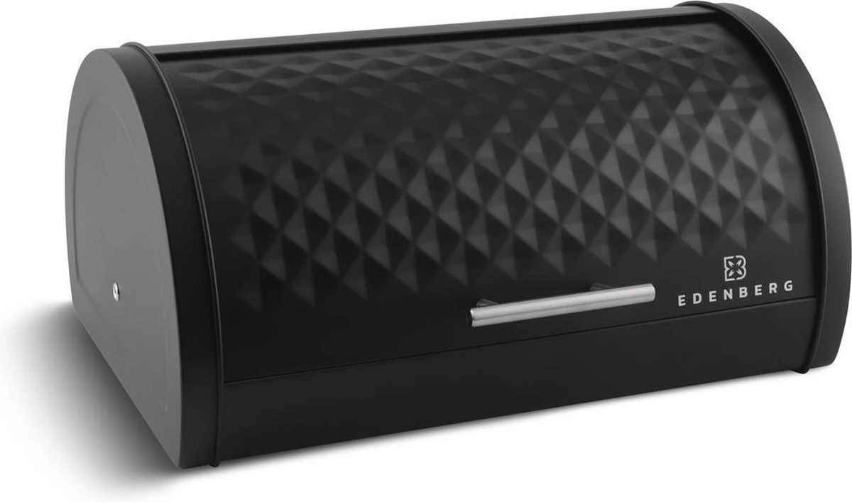 Edënbërg Black Line - Broodtrommel - Vershouddoos - RVS 3 Edënbërg Black Line - Broodtrommel - Vershouddoos - RVS