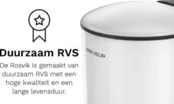 Pedaalemmer - 3 Liter - RVS - Wit - Afvalemmer StangVollby Rosvik - Toilet - Badkamer - Klein - Soft Close Deksel - Chique Design - Kleine Witte Pedaal Prullenbak - Afvalzak Inkeping - Vuilnisbak Badkamer -Mepal shop 1200x720 3