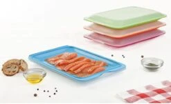 Merkloos Vershouddozen Vleeswarendoos Koelkast Vershoudbakje Bewaren Koelkast Beleg Bewaardoos Broodbeleg Stapelbaar Met Deksel 4 Stuks -Mepal shop 1200x732 2