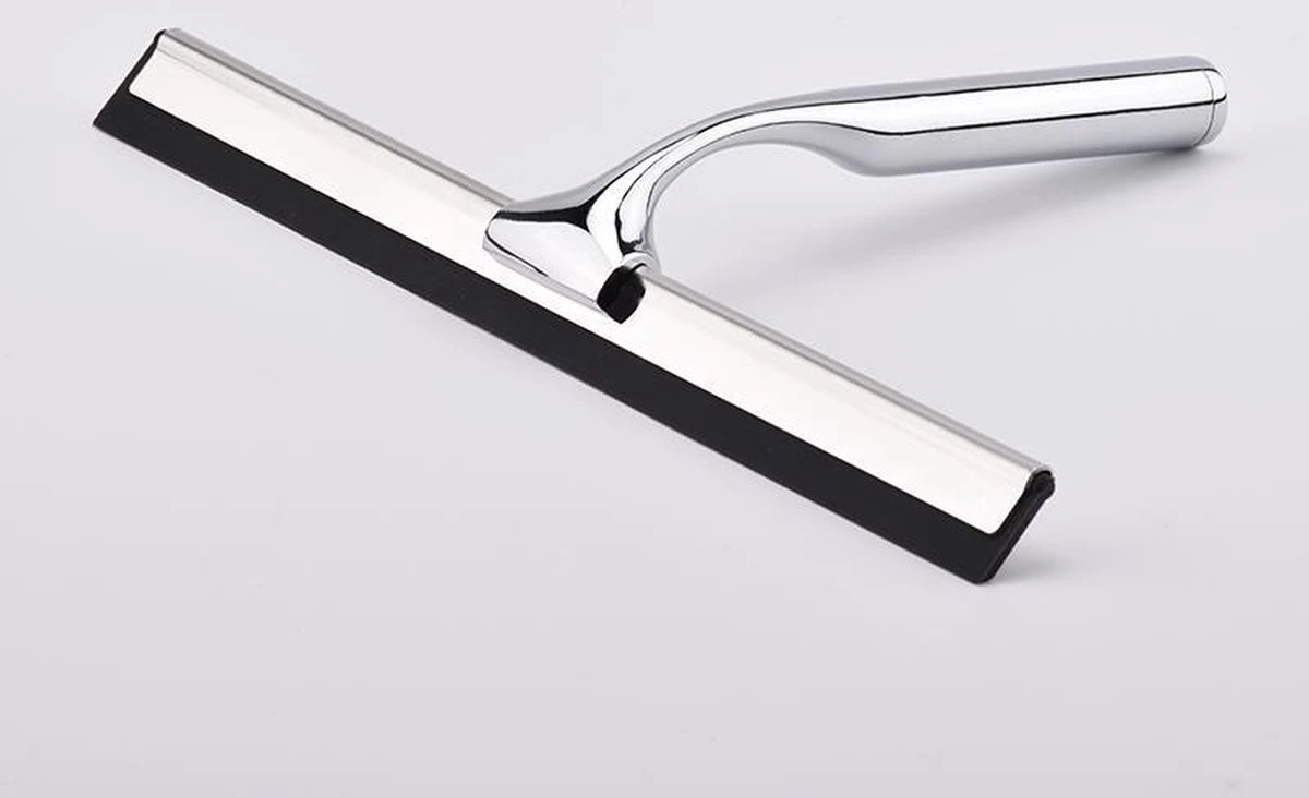 Douchewisser Inclusief Ophanghaak Met Zuignap - Douchewisser Badkamer - Raamtrekker - Douche Trekker - Raamwisser Douche - Douchetrekker - Douche Wisser - Ramen Schoonmaken - Chrome 7 Douchewisser Inclusief Ophanghaak Met Zuignap - Douchewisser Badkamer - Raamtrekker - Douche Trekker - Raamwisser Douche - Douchetrekker - Douche Wisser - Ramen Schoonmaken - Chrome - Afbeelding 5